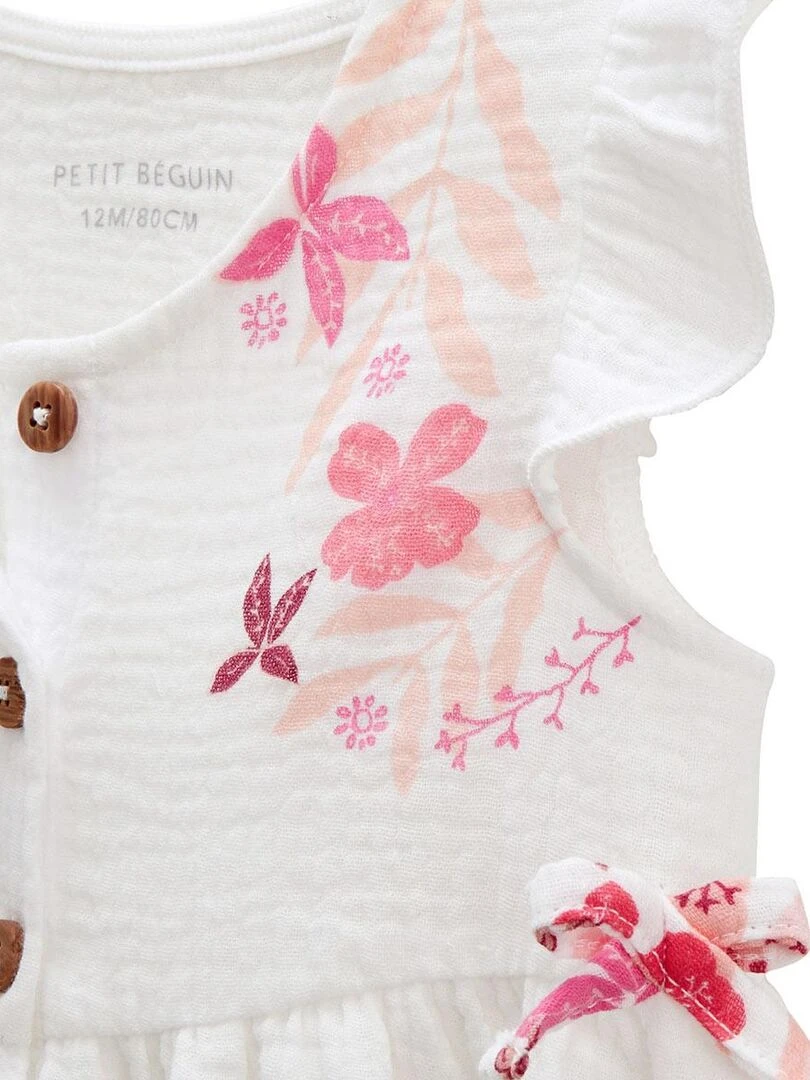 Blouse bébé en gaze de coton Lipsi   Rose