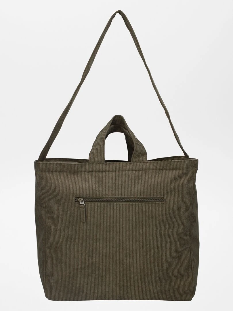 Sac à langer côtelé + sac à langer nomade Kaki