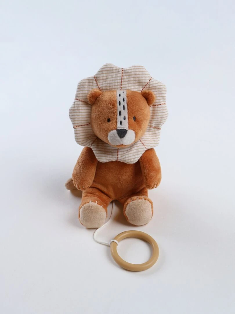 Peluche mini musicale Babou en Veloudoux  caramel   Marron