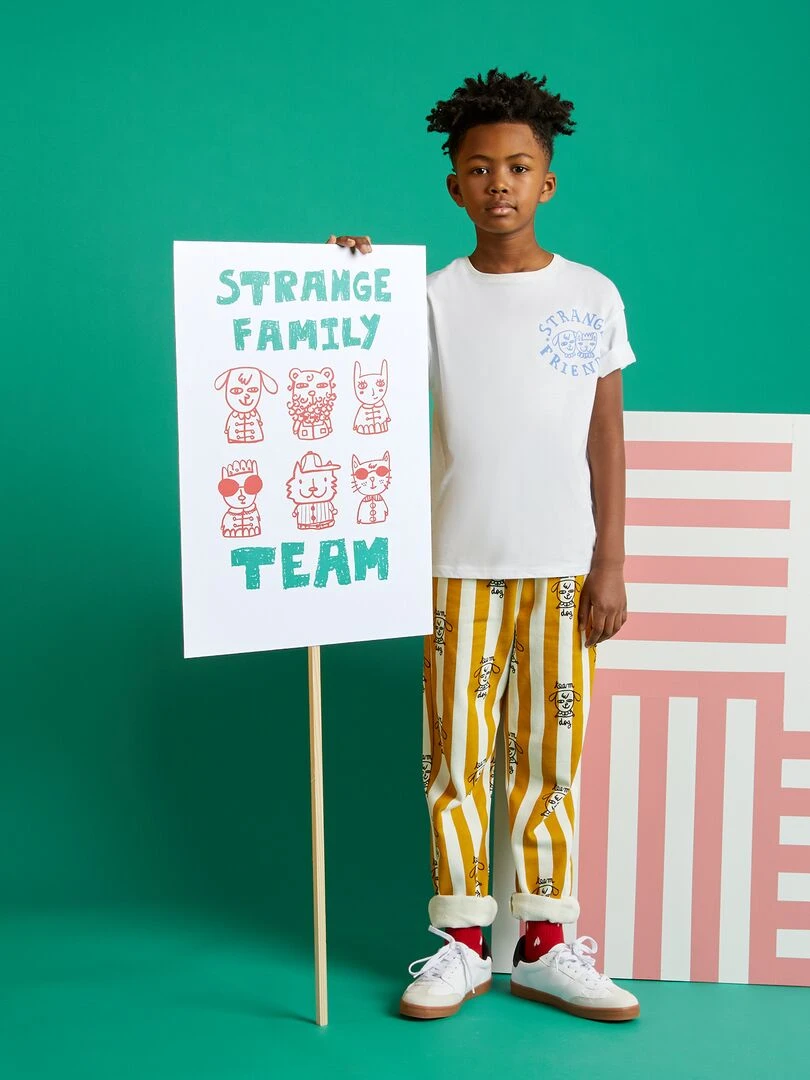 T shirt à col rond X Little Bad Wolf   Blanc