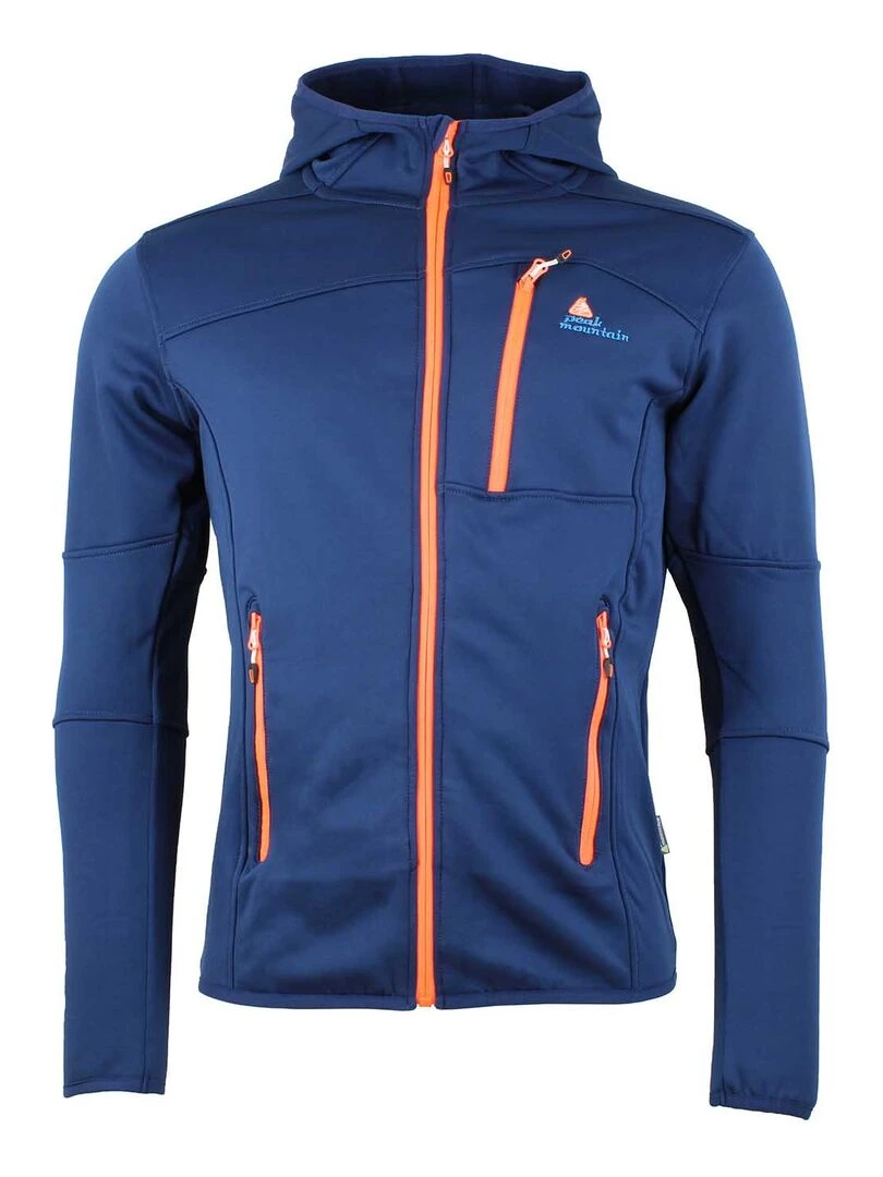 Blouson polar shell homme CAMPUS PEAK MOUNTAIN Bleu marine