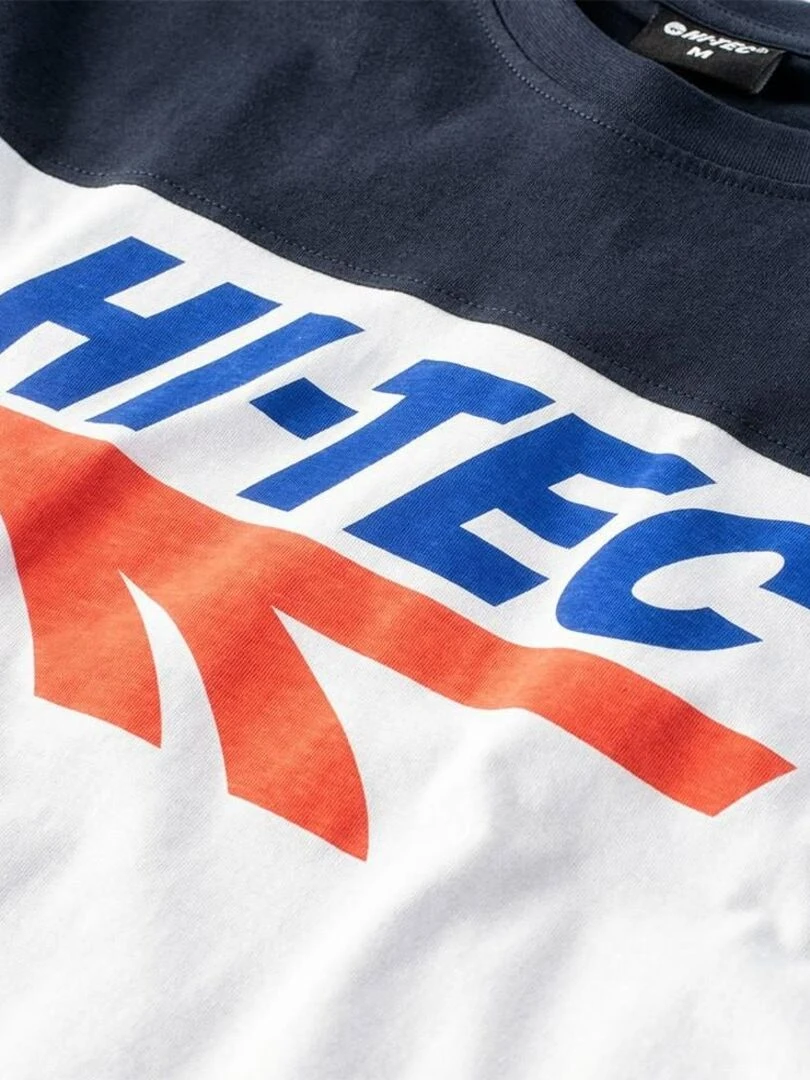 Hi Tec   T shirt RETRO   Blanc Bleu