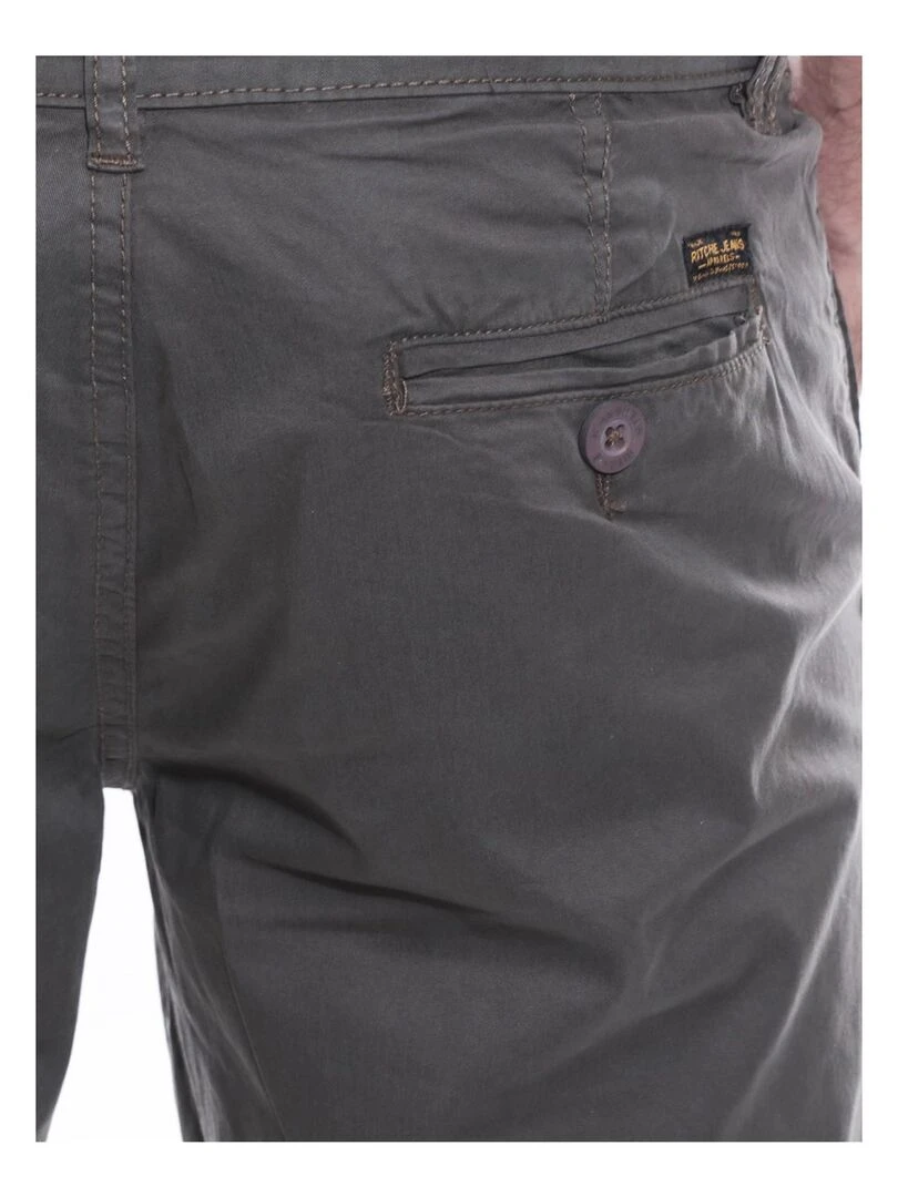 Bermuda chino BOLTON   Gris foncé