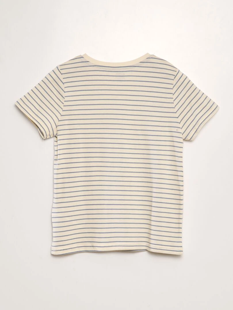 T shirt rayé Bleu raures