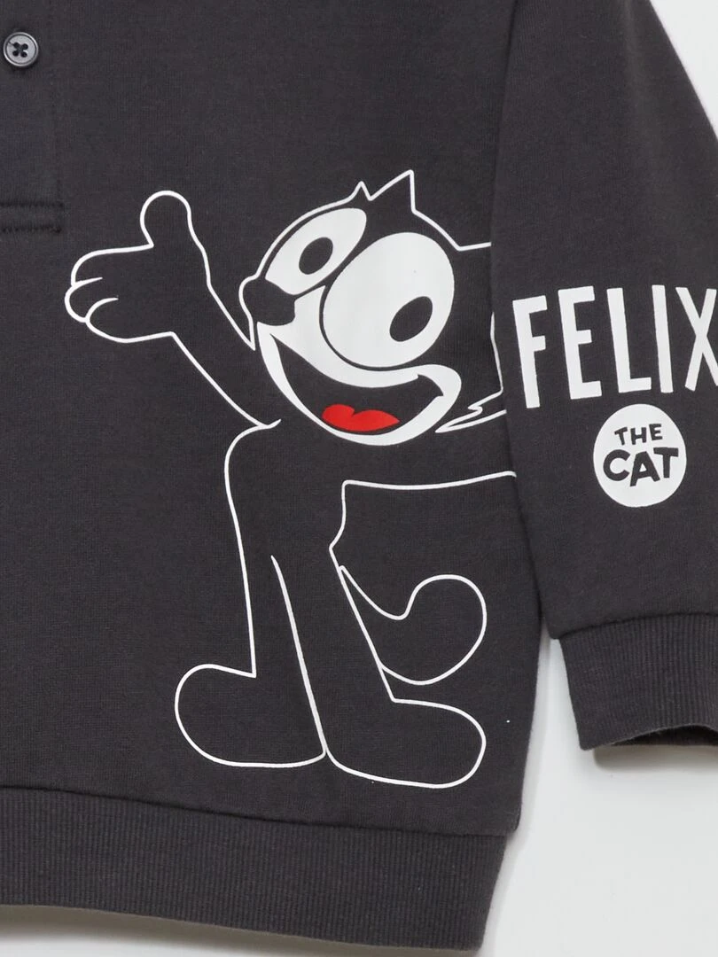 Sweat imprimé   Noir