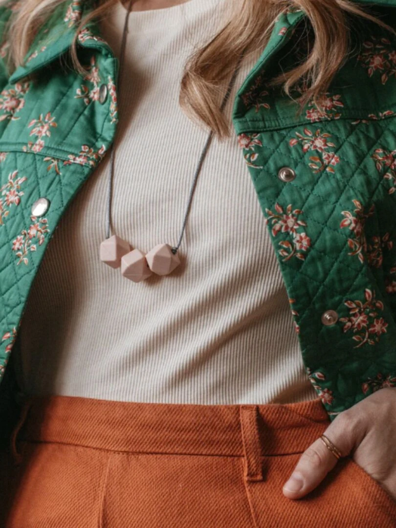 Collier d'allaitement Simple Dimple Rose pâle