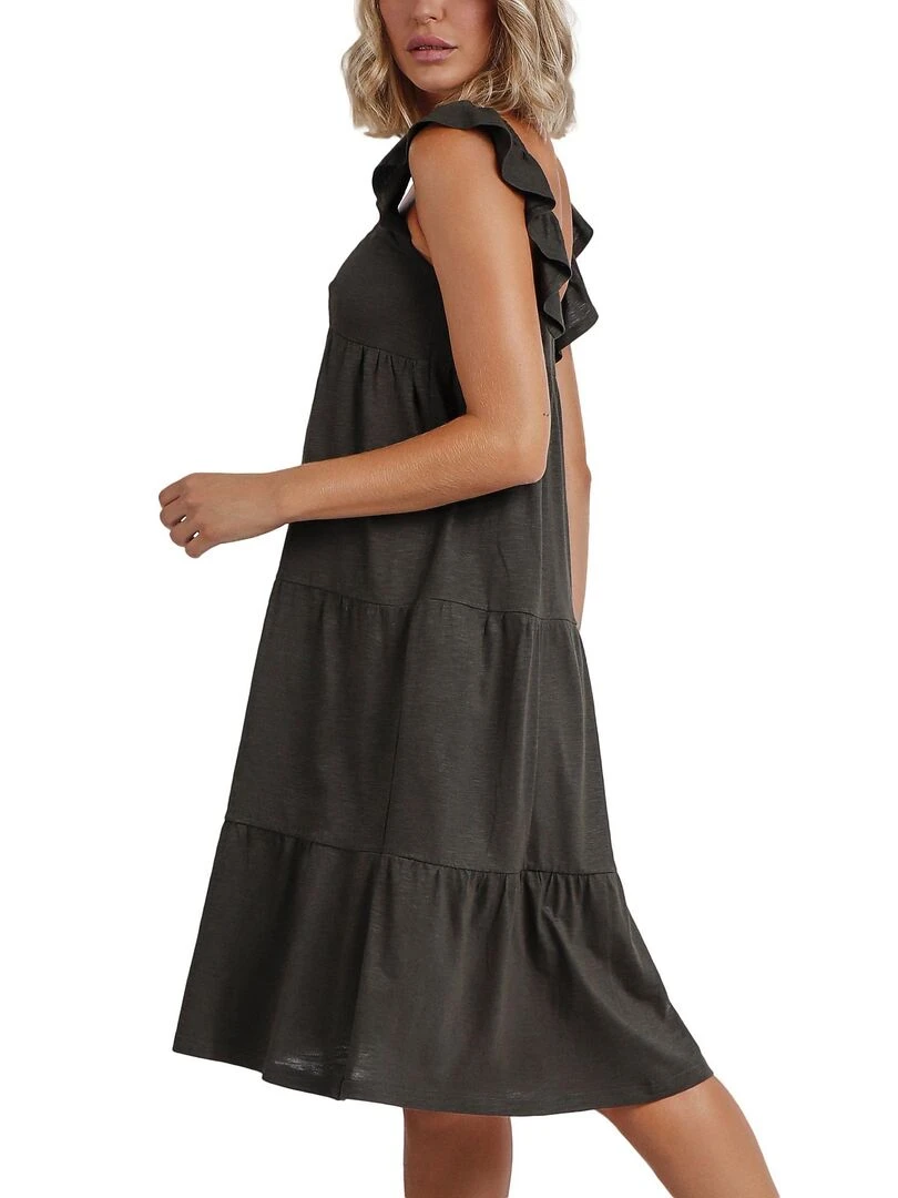 Robe estivale Jungle   Vert