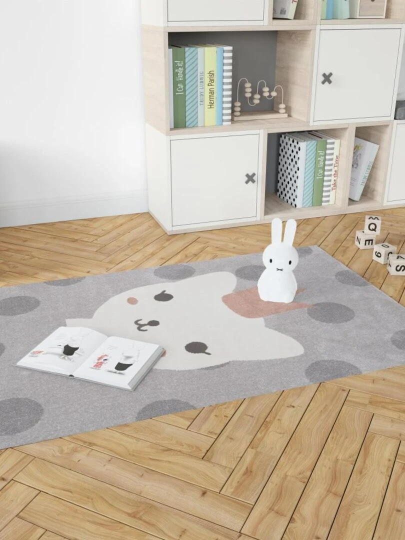 Tapis Enfant Princesse Lola Polka par Nattiot Nattiot Multicolore