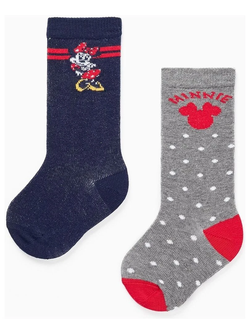 Pack 2 Paires de Chaussettes pour Bébé Fille 'Minnie' MINNIE Multicolore