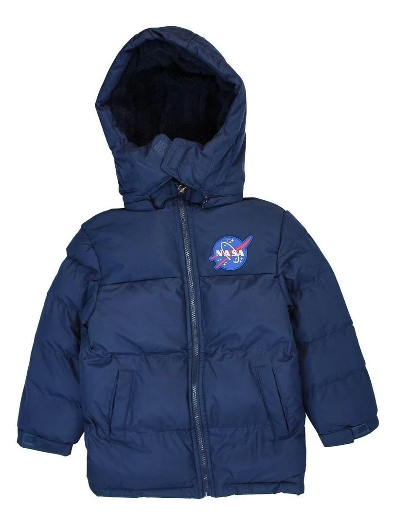 Nasa Doudoune garçon imprimé logo Bleu marine