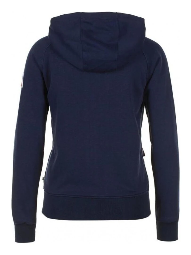 Sweat zippé à capuche femme ANDORE Bleu marine