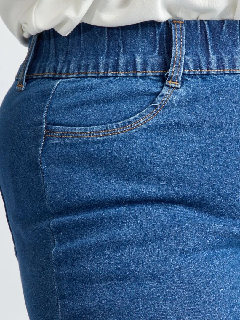 Jegging taille haute regular stretch   Stone