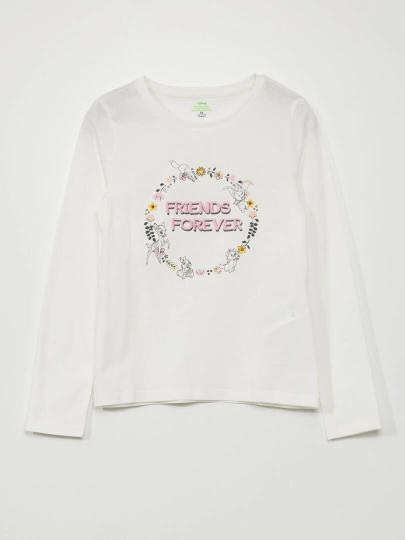 T shirt manches longues 'Disney Classics' Beige