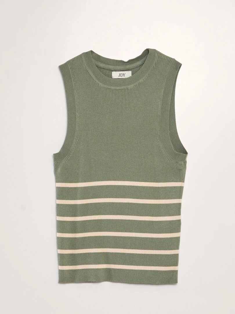 T shirt sans manches Vert