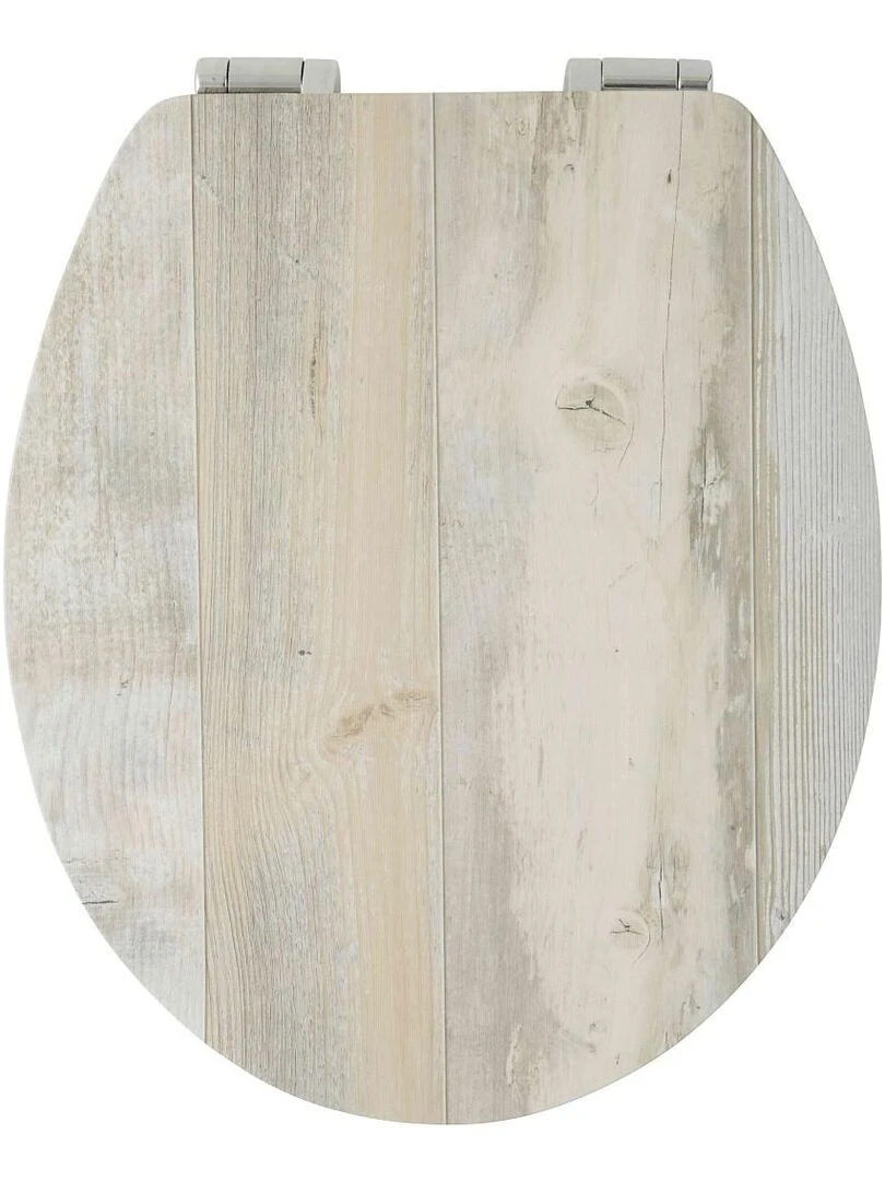 Guy Levasseur Abattant WC MDF compressé frein de chute bois 42.5cm Beige