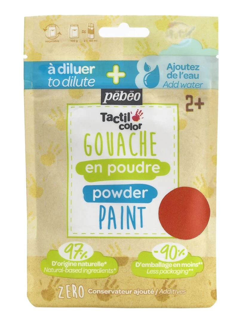 Gouache en poudre 100 g Orange N/A