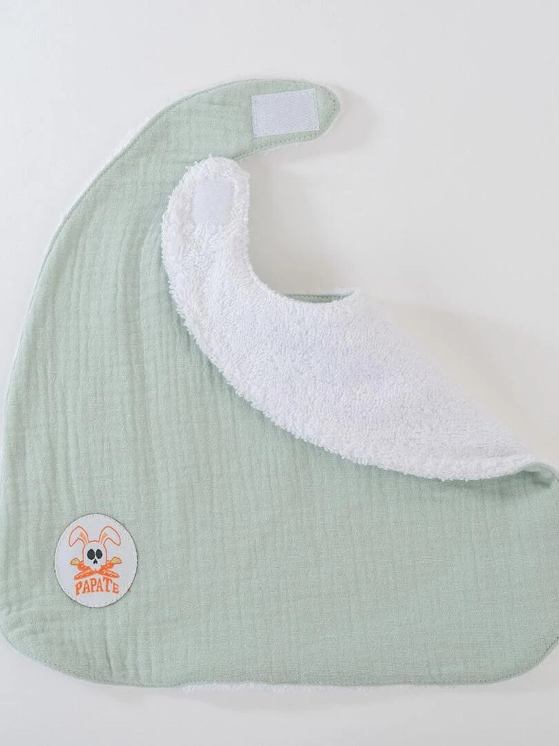 Bavoir en Coton Bio Vert   Vert