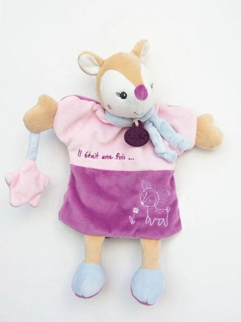 doudou Babynat Biche Violet Il était une fois Marionnette Violet