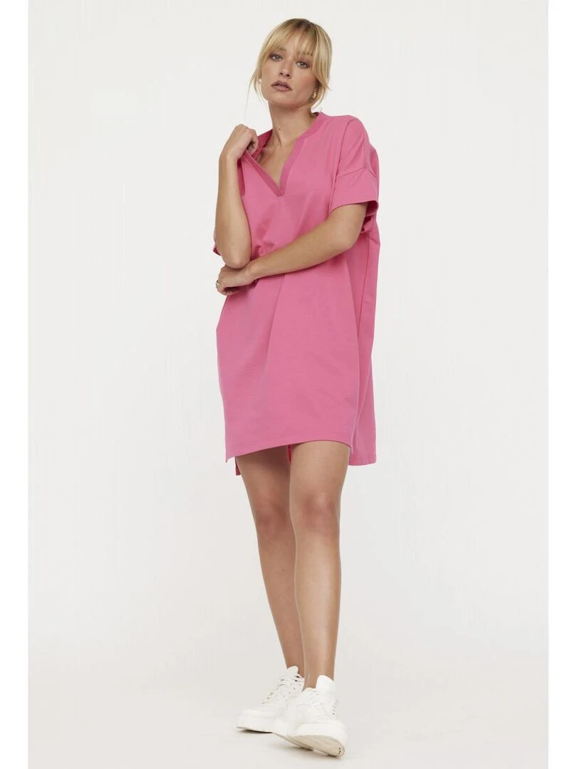Lee Cooper Robe manches courtes coton LOLIK Rose