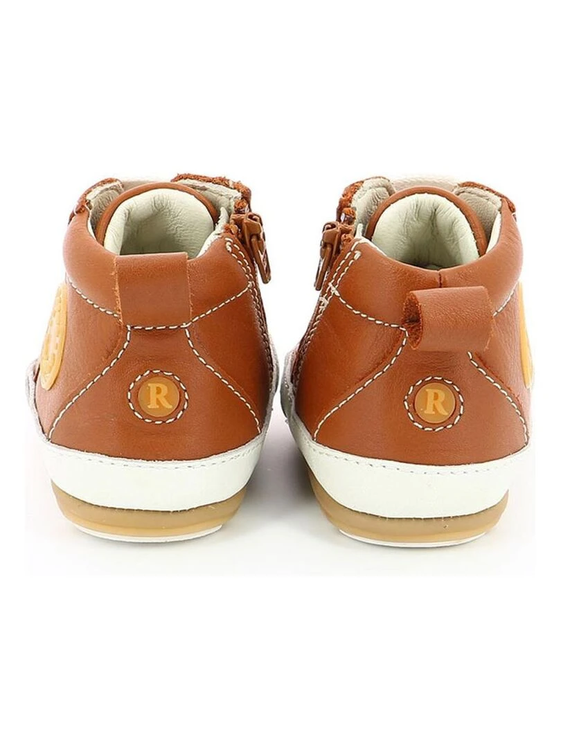 Sneakers hautes Cuir Migo   Marron