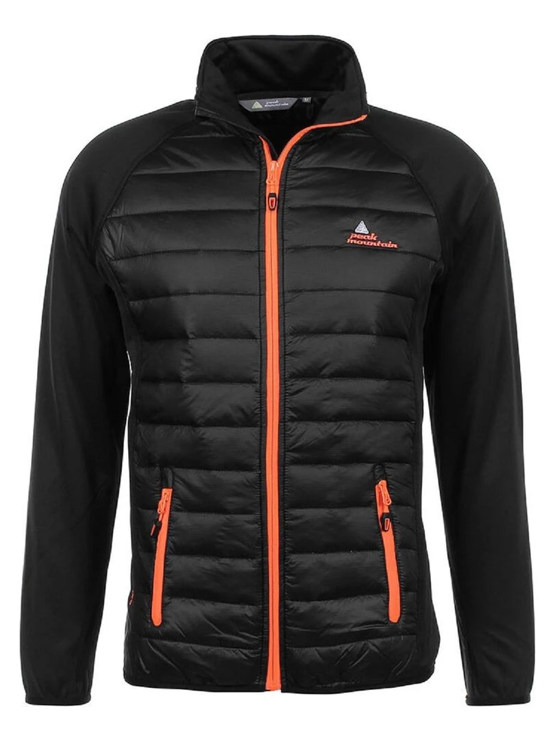 Blouson polar shell homme CALER PEAK MOUNTAIN Noir Orange