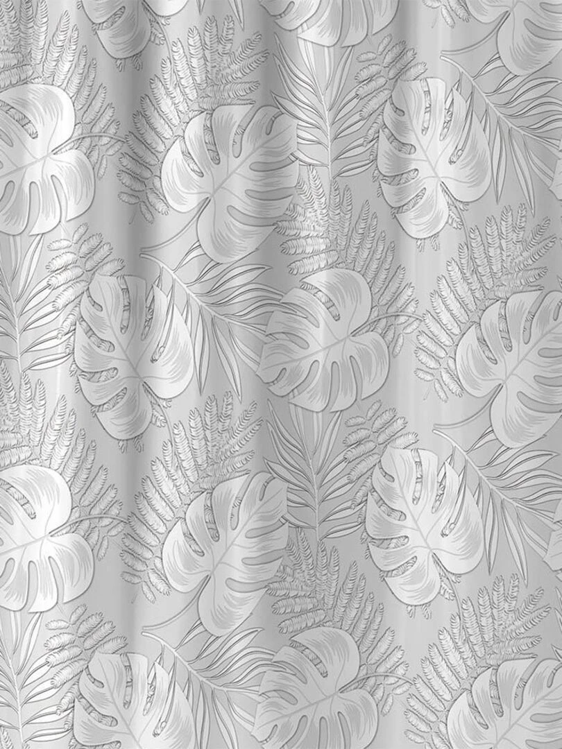 Rideau de douche polyester 180x200 Amber   Gris