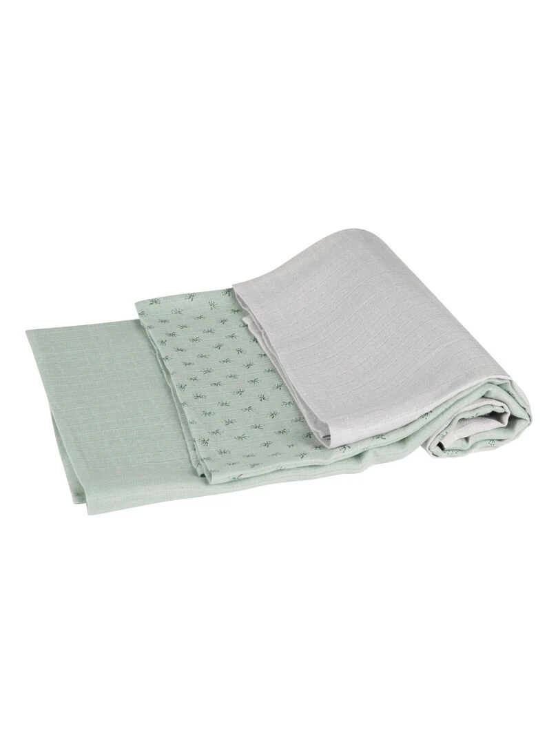 ROBA Set de couches bio de 3 pièces "Lil Planet" – vert givré   Vert