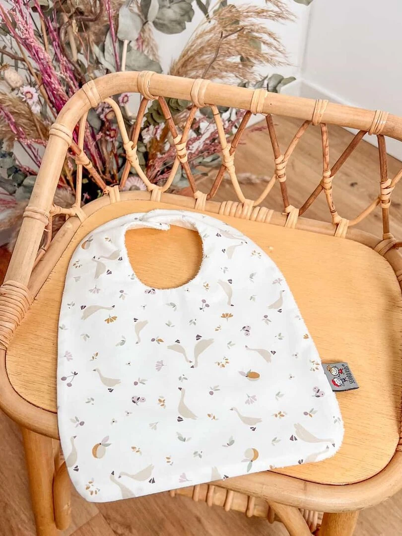 Bavoir en coton Sidonia Blanc