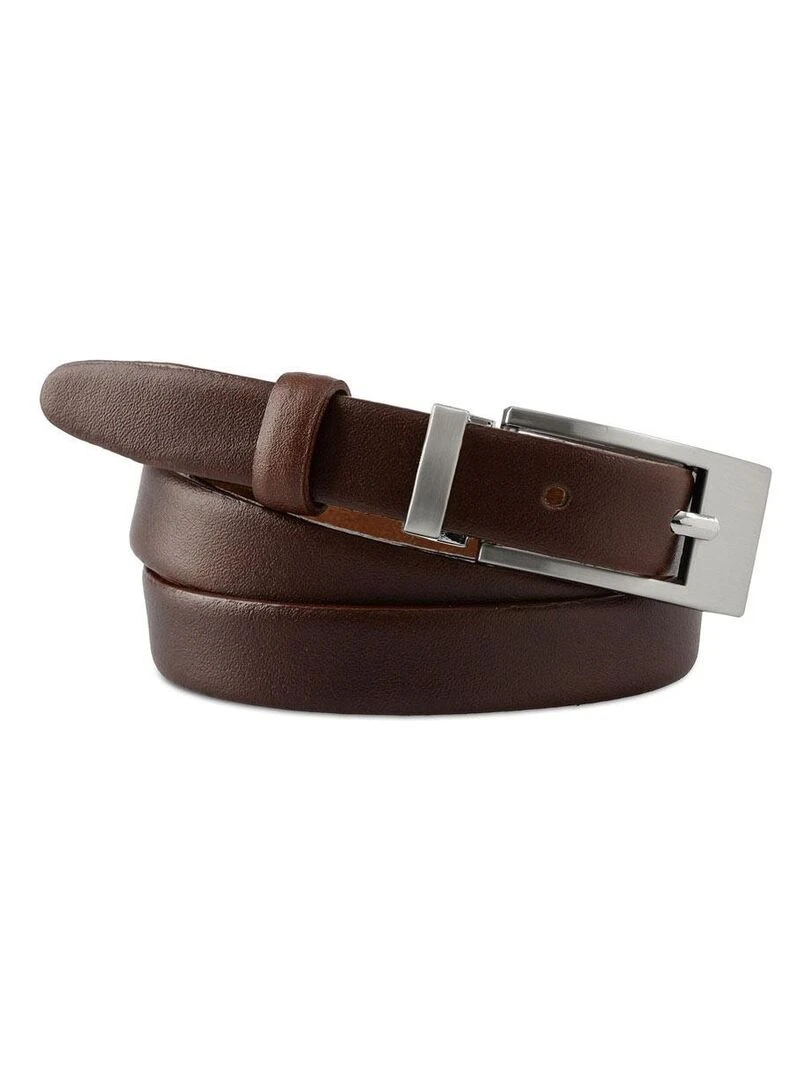 Ceinture Plein Cuir Féliane Fabrication UE Marron