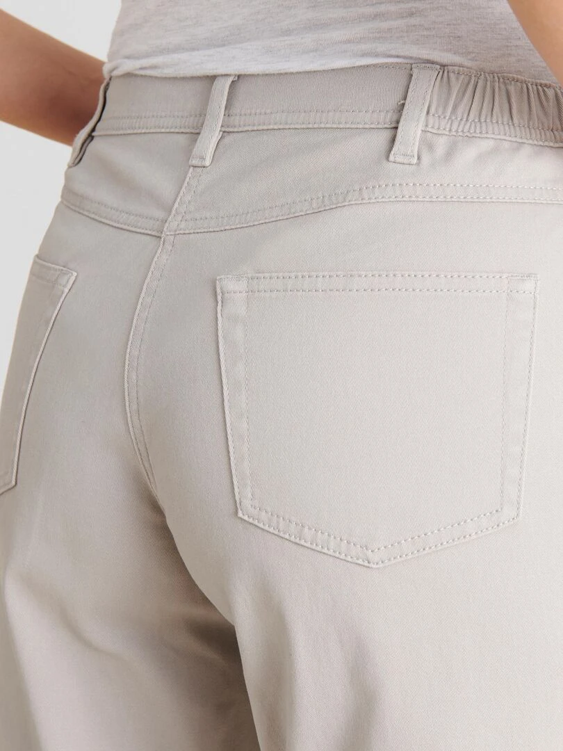 Bermuda coton extensible Damart Gris