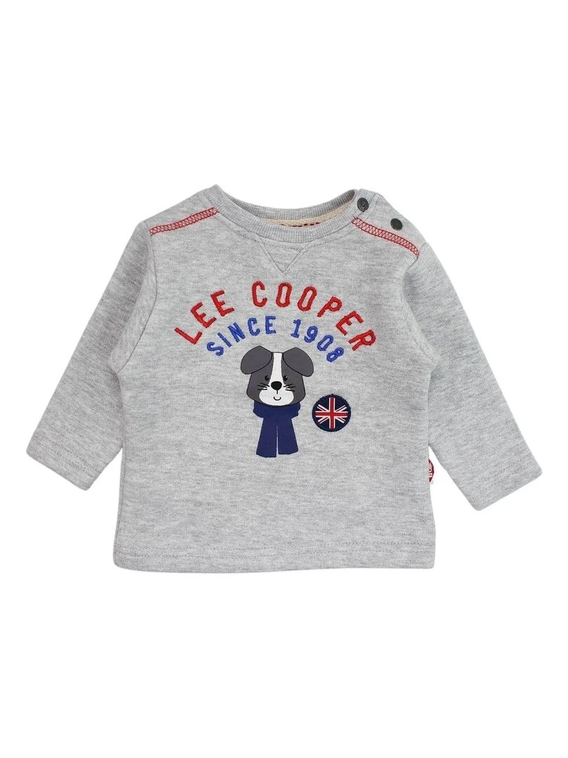 Lee Cooper Ensemble T shirt pantalon chemise bébé garçon Imprimé Logo Rouge