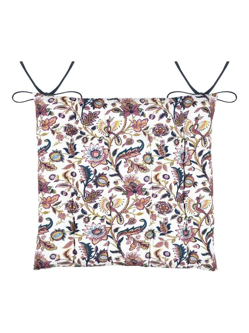 Galette de chaise au style folklorique Multicolore