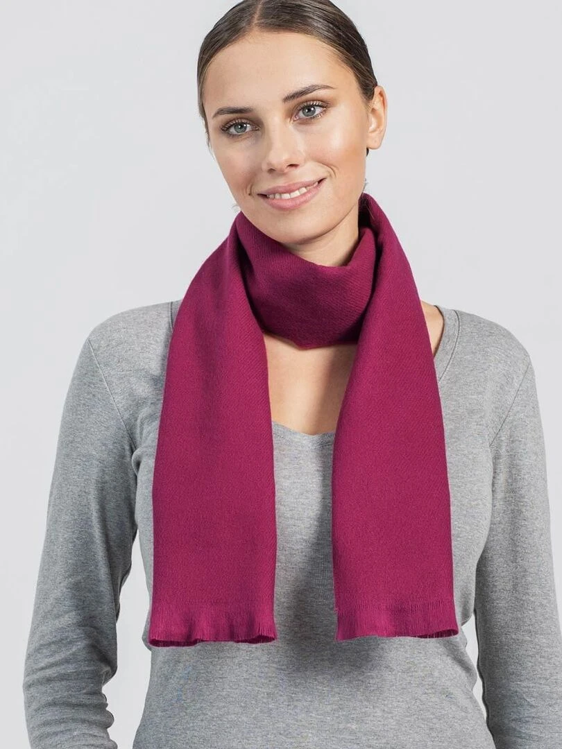 Echarpe Sherpa Fabriqué en France Rouge pourpre