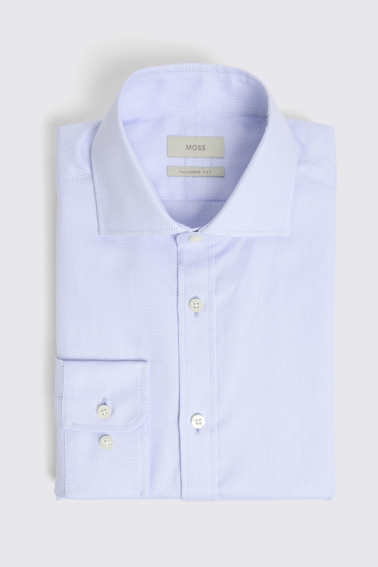 Tailored Fit Sky Dobby Shirt   Buy Online at Moss