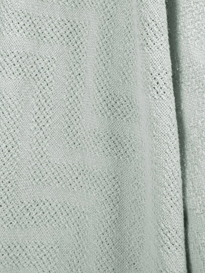 ROBA Couverture Bébé Bio "Lil Planet" Tricoté   80 c 80 cm   Vert Givré   Vert