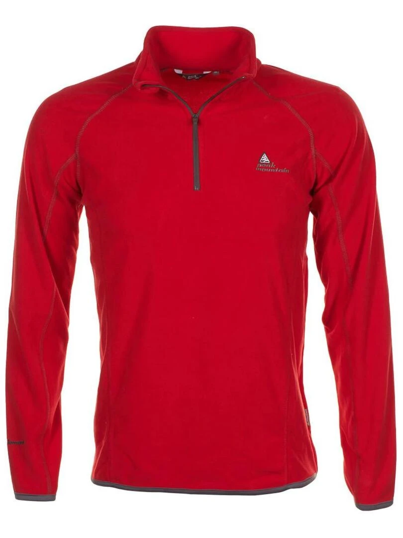 Sweat polaire homme CAFINE PEAK MOUNTAIN Rouge