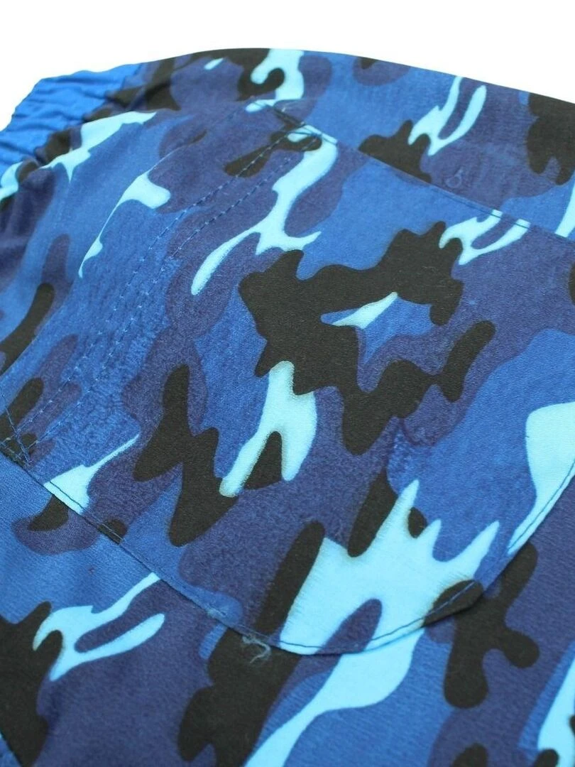 Nasa   Short De Bain garçon imprimé logo   Bleu