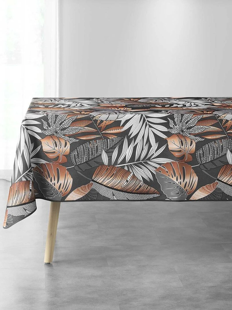 Nappe antitache rectangulaire 150x240 cm Alianor anthracite Gris