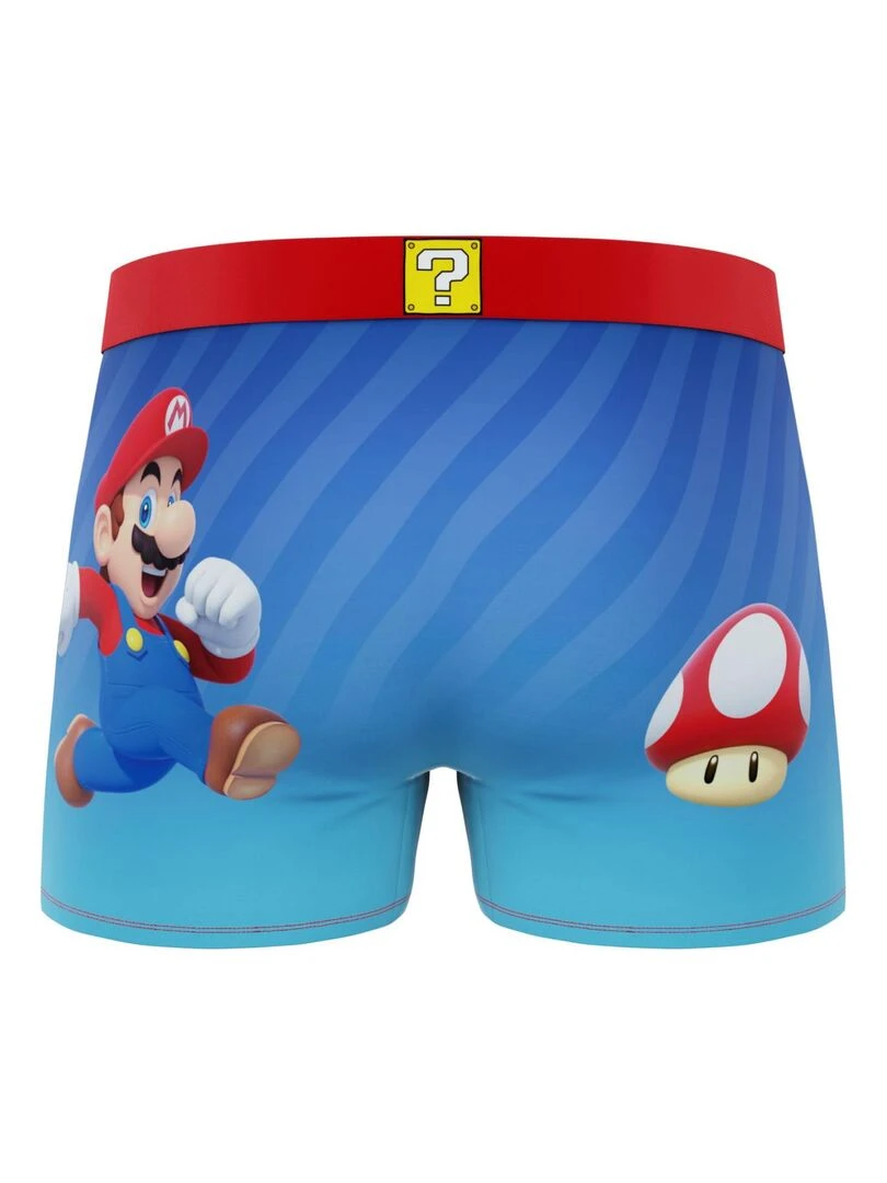 Lot de 3 boxers enfant Super Mario Bros Freegun   Rouge