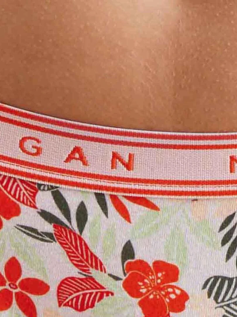 Lot de 2 slips INES   Morgan   Blanc Orange