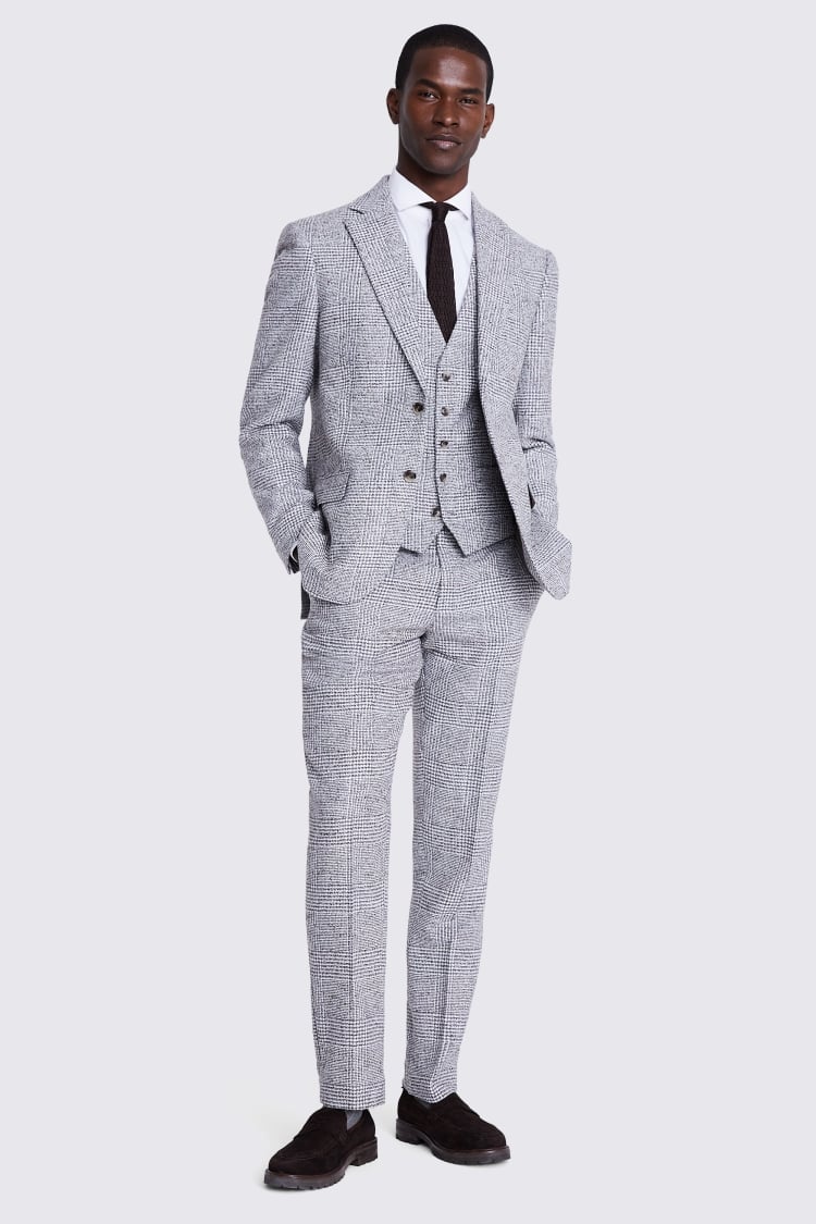 Ted Baker Tailored Fit Navy Check Jacket    Buy Online at Moss