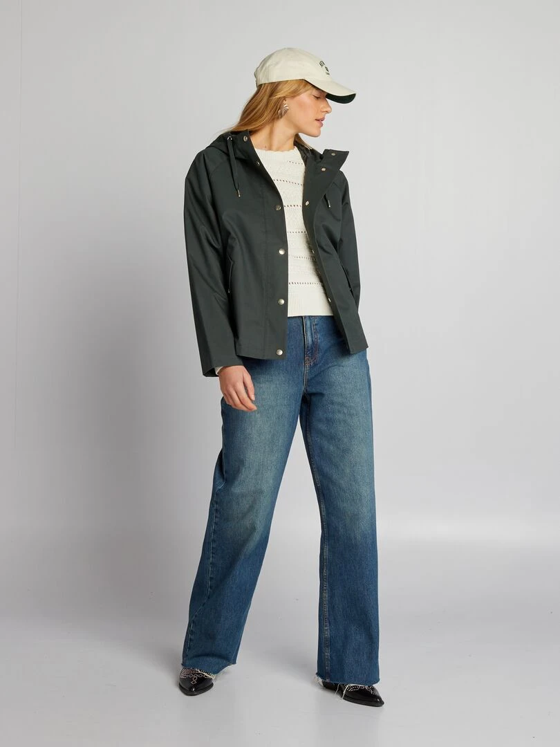 Pull en maille ajourée blanc