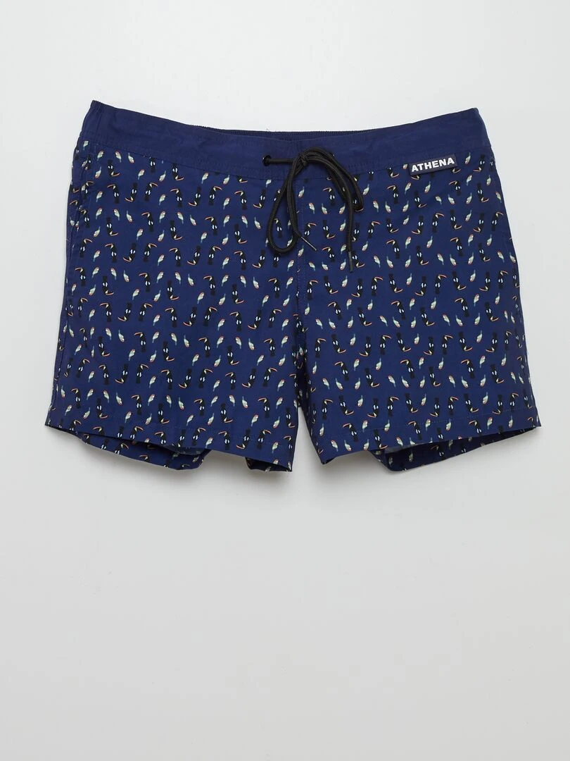 Short de bain imprimé 'Athena' Bleu marine