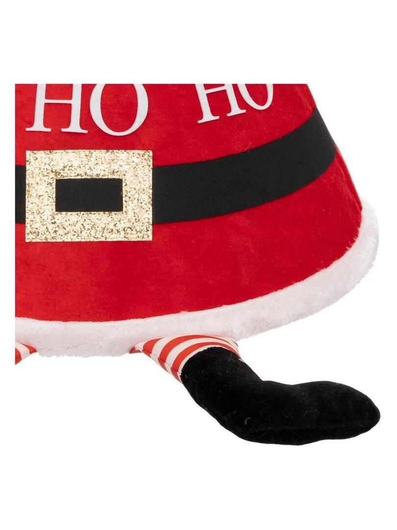 Pied de sapin de Noël Père Noël D56 Rouge