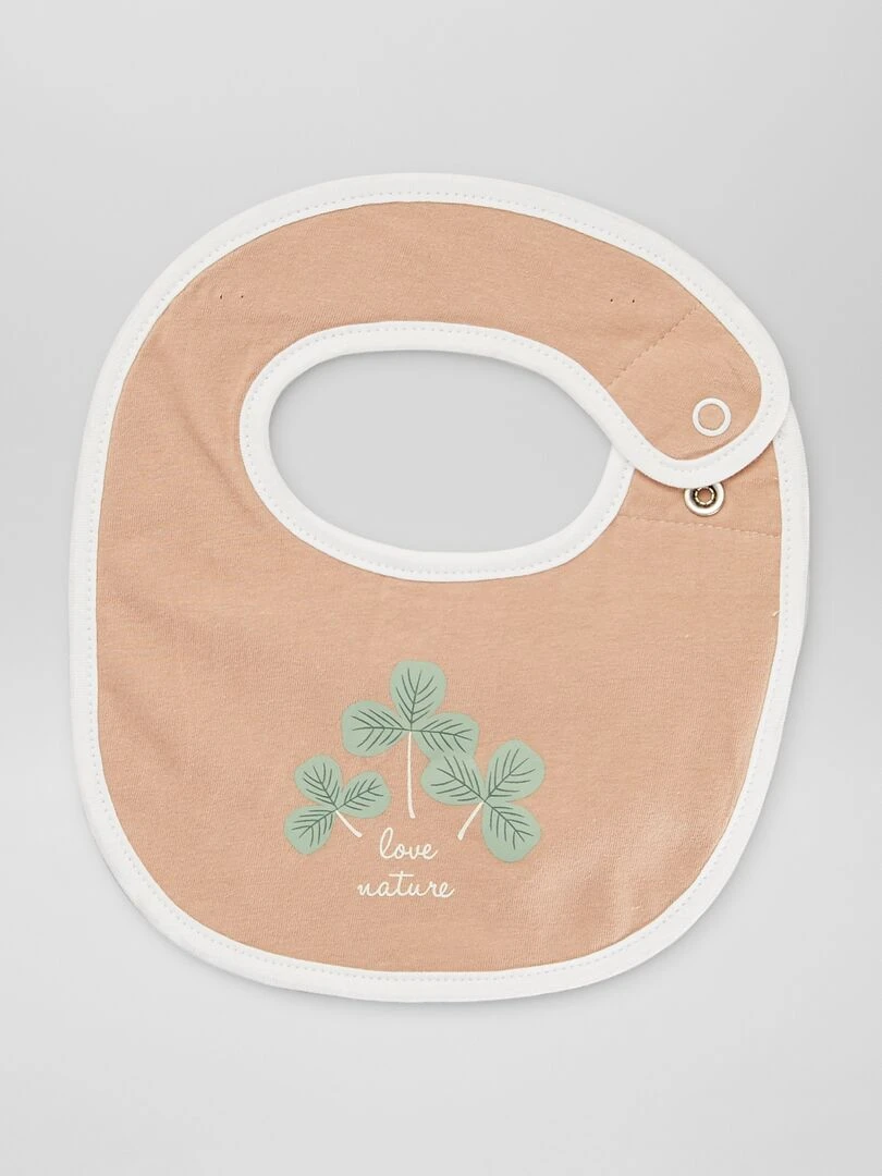 Lot de 3 bavoirs en jersey   Blanc