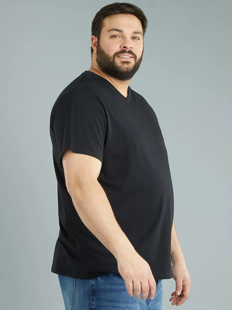 Tee shirt uni coupe large   bleu