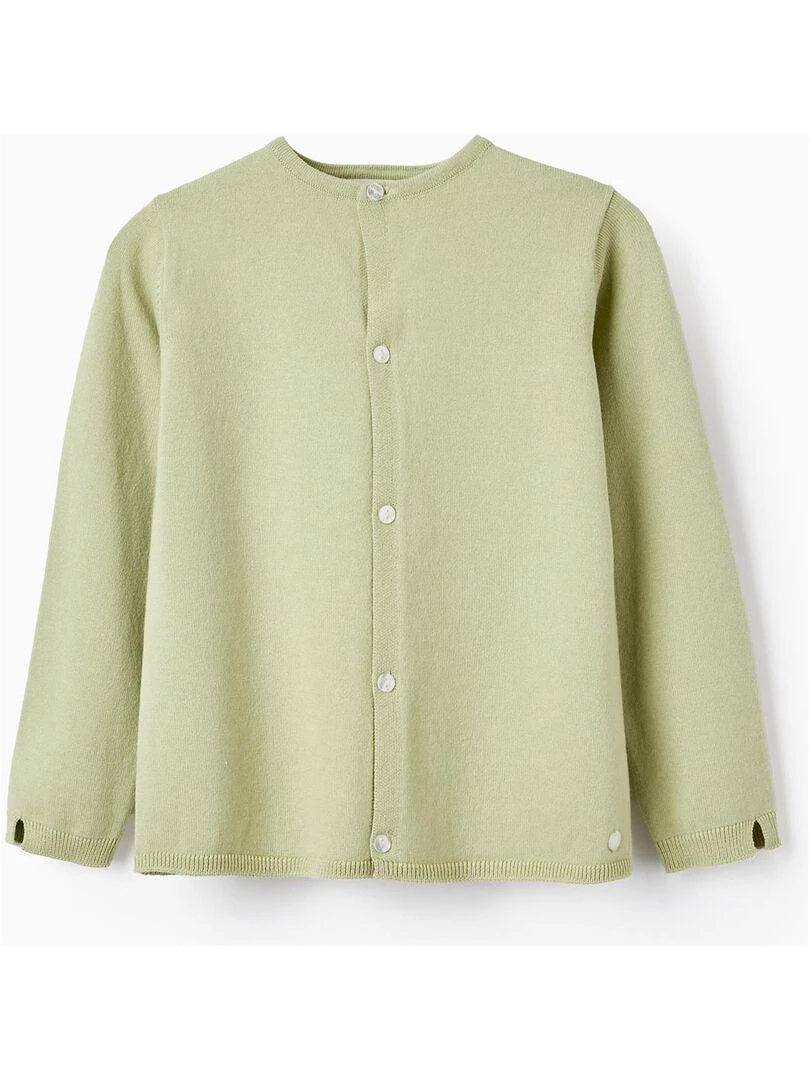 Gilet en Maille pour Fille Vert clair