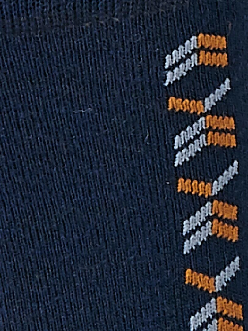 Lot de 2 paires de chaussettes maille jersey mélange laine Thermolactyl   Damart   Bleu marine