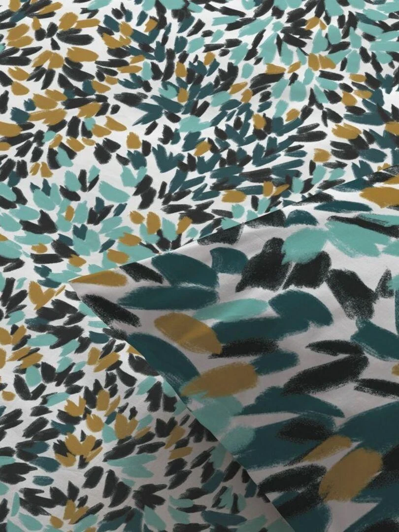 Housse de couette 240x260 cm + 2 taies d'oreiller 100% Coton Bio 57 fils Telma   Rose