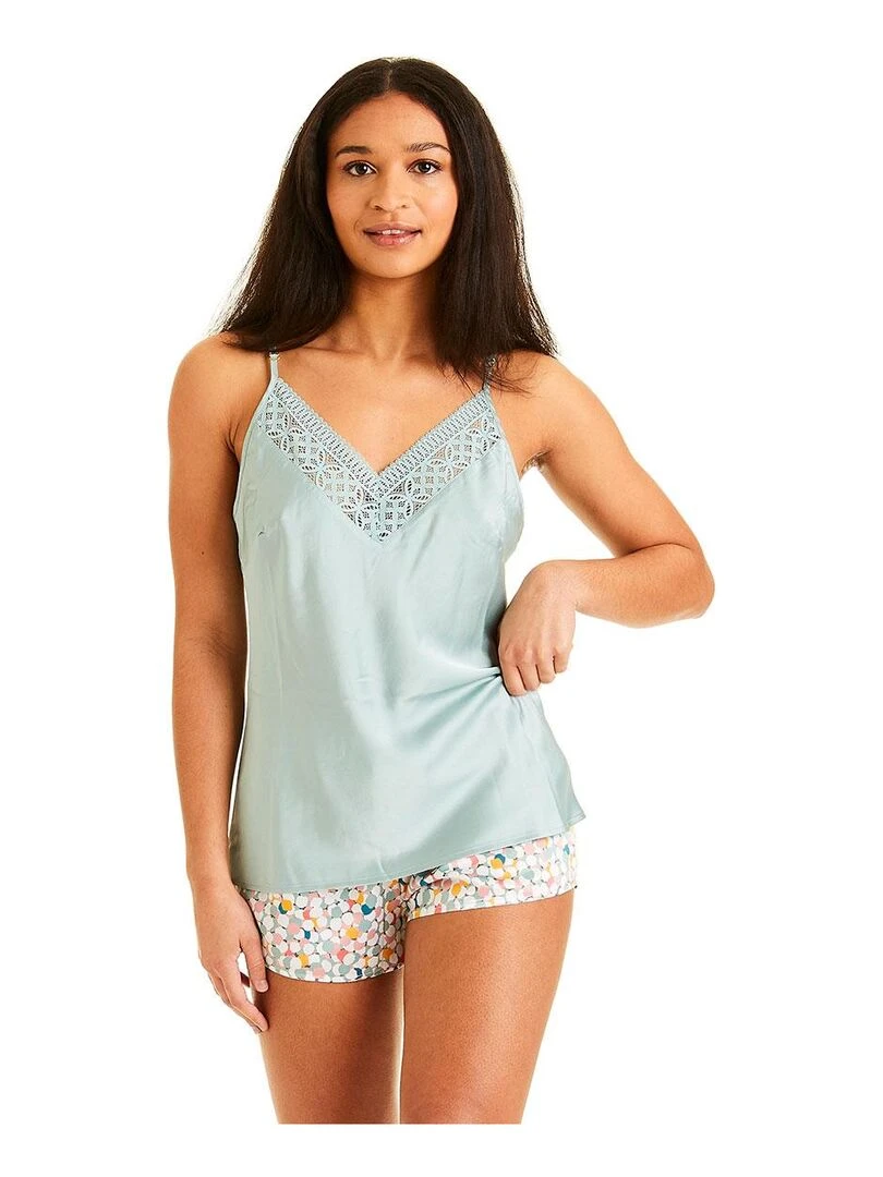 Top short MERINGUE Camille Cerf & Pomm'Poire Vert